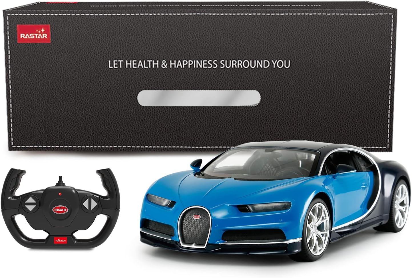 RASTAR RC Bugatti Chiron Remote Control Car, 1/14 Bugatti Chiron RC Car - Blue