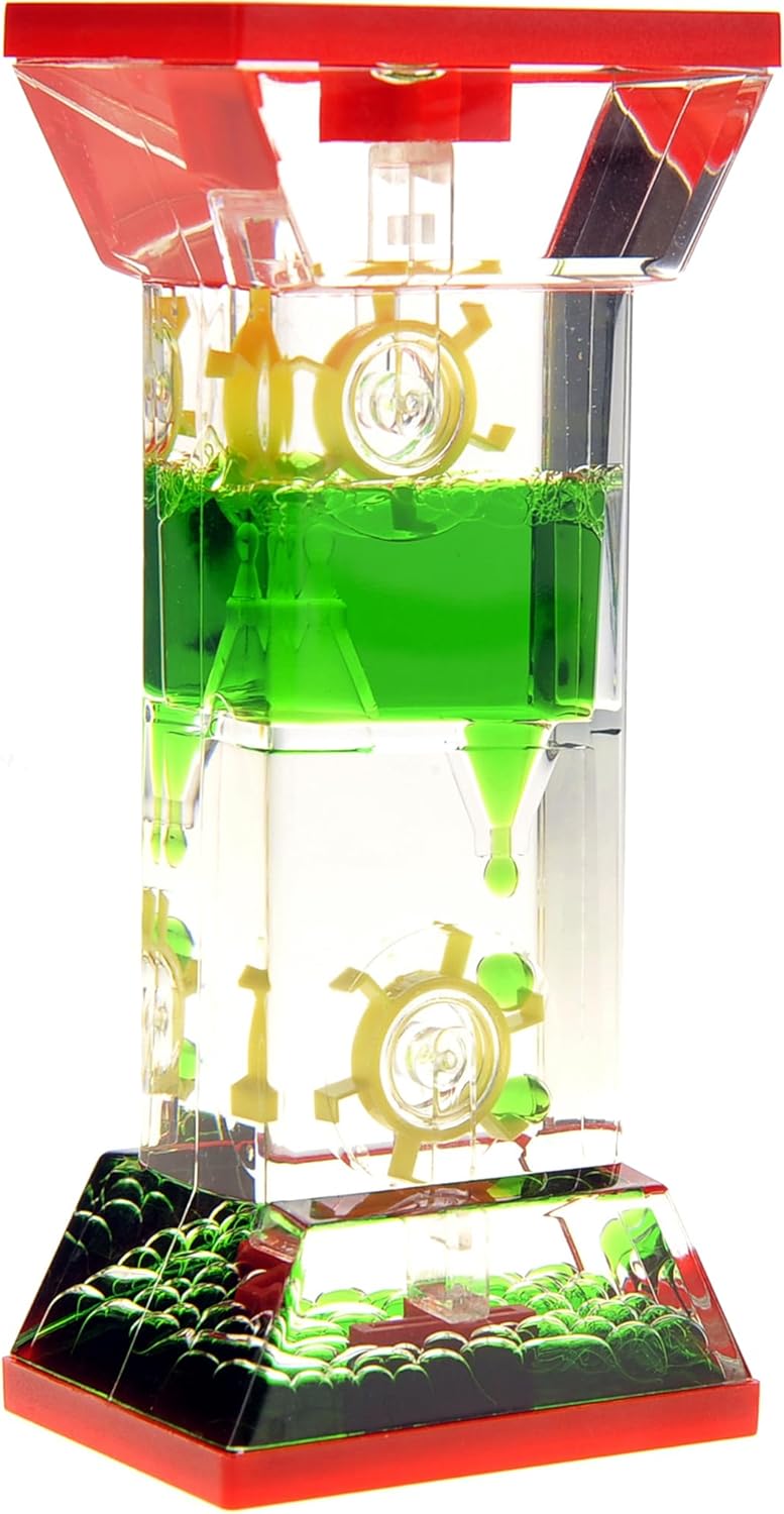 Liquid Motion Bubbler Sensory Fidget Toy for Desk Tops | Calming and Relaxing ADHD, Anxiety, and Autism Toy for Kids and Adults | Handheld Water Game