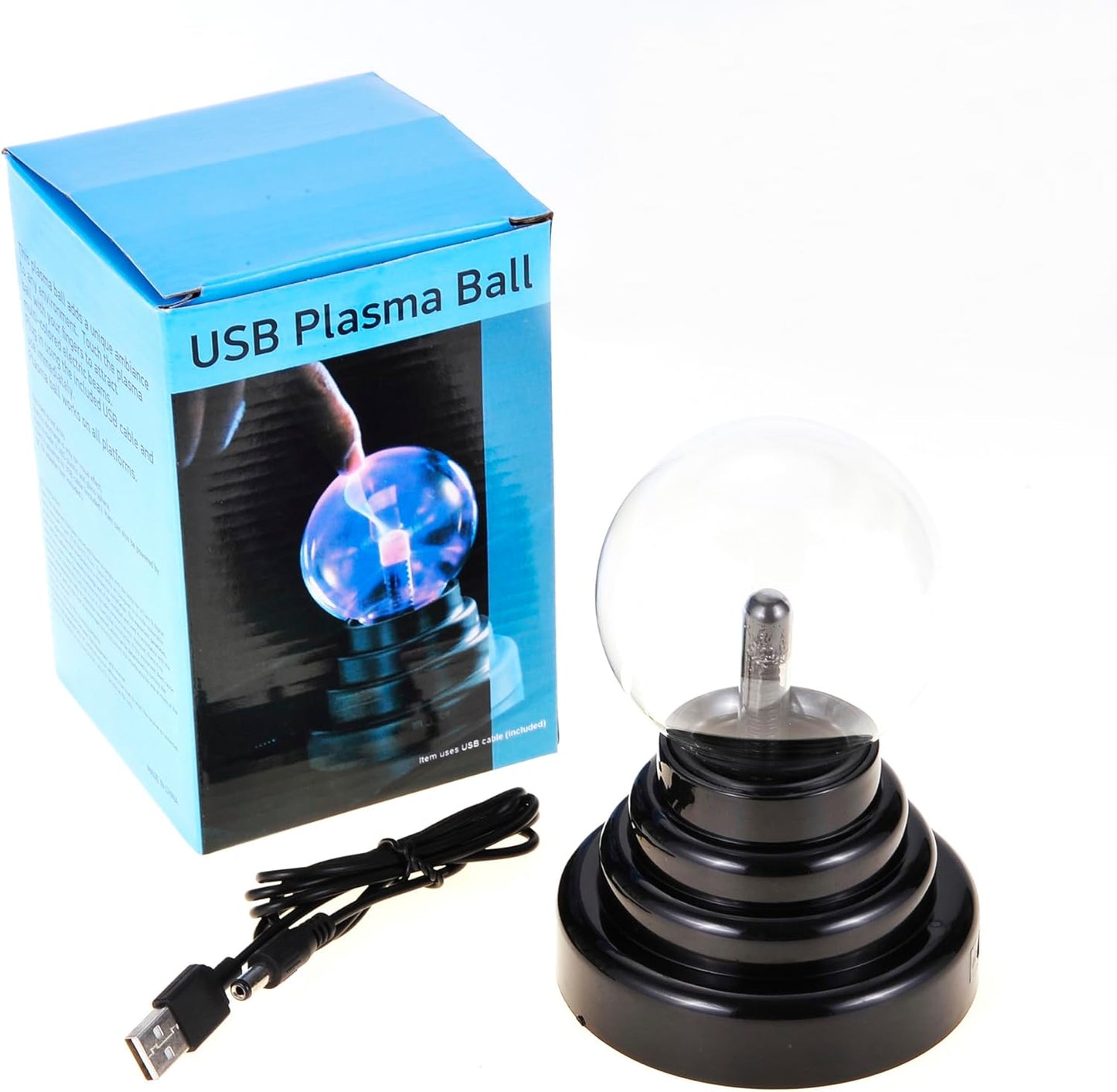 Plasma Ball Lightning Sphere | Battery & USB Powered | Nebula, Thunder Lightning for Parties,Science Decorations, Prop, Sensitive Lighting, Kids, Bedroom, Home and Gifts | Desktop Decoration