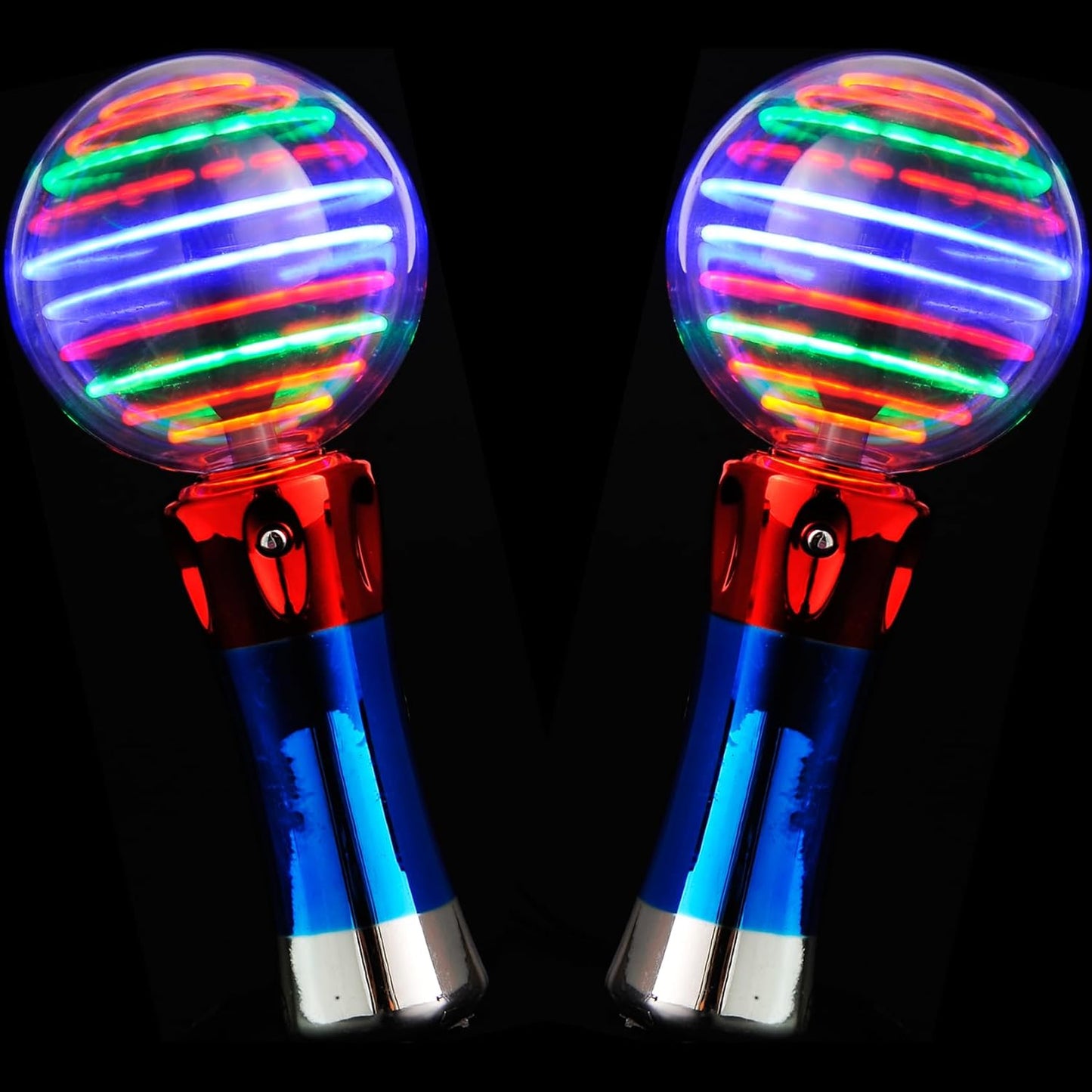 Light Up Magic Wand Toy for Kids, Spinning and Flashing LED Wand Light Show, Fun Gift, Party Favors, Classroom Rewards Or Birthday Parties, Autism Sensory Toys