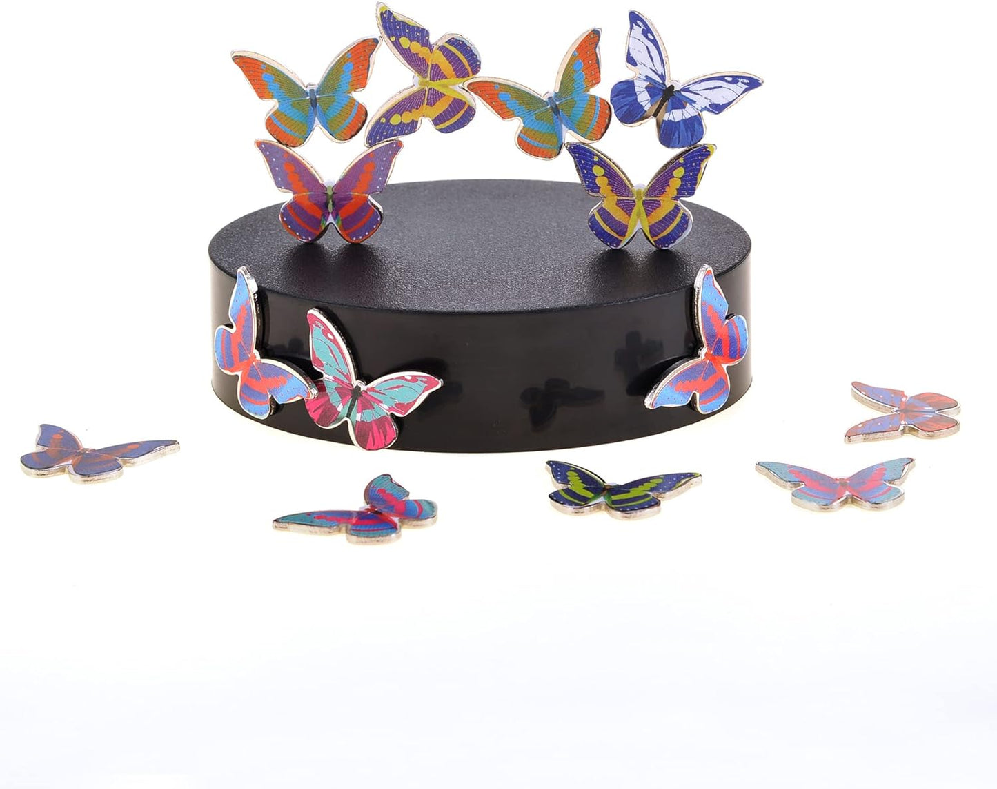 Magnetic Desktop Sculpture (Butterflies) | Mini Magnetic Art Decoration for Desktop | Fun Stress Relief Office Gift