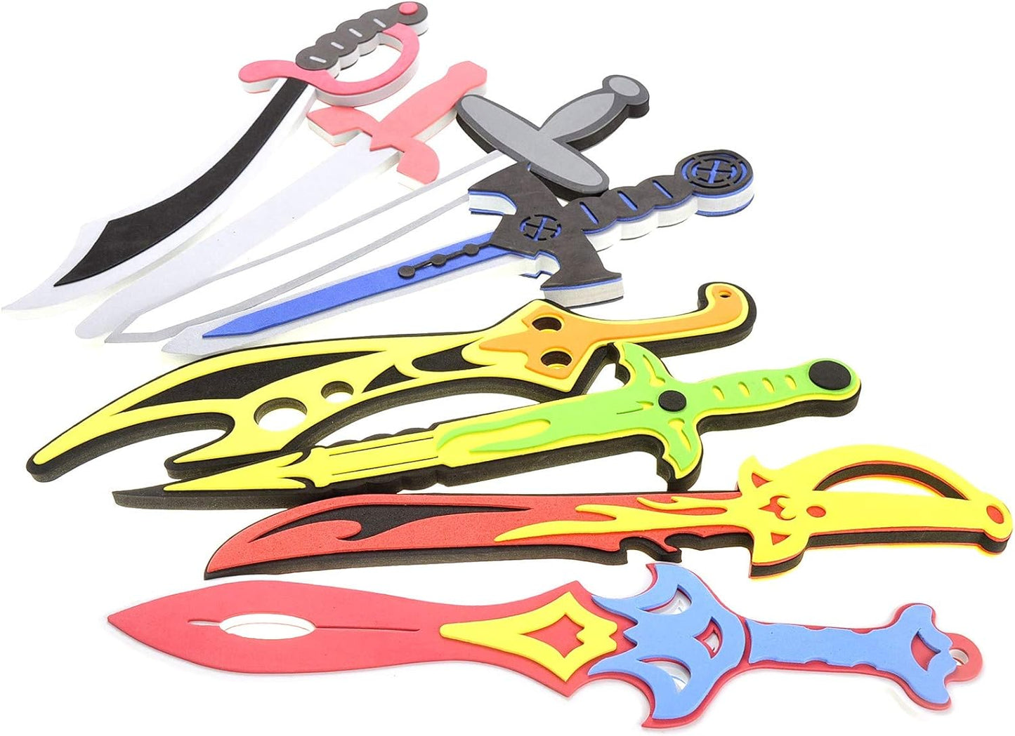 8 Pack Foam Swords Play Set