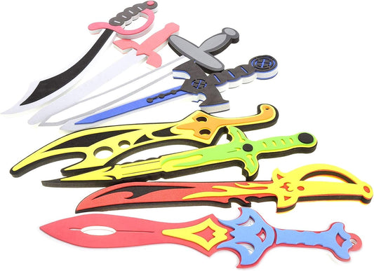 8 Pack Foam Swords Play Set