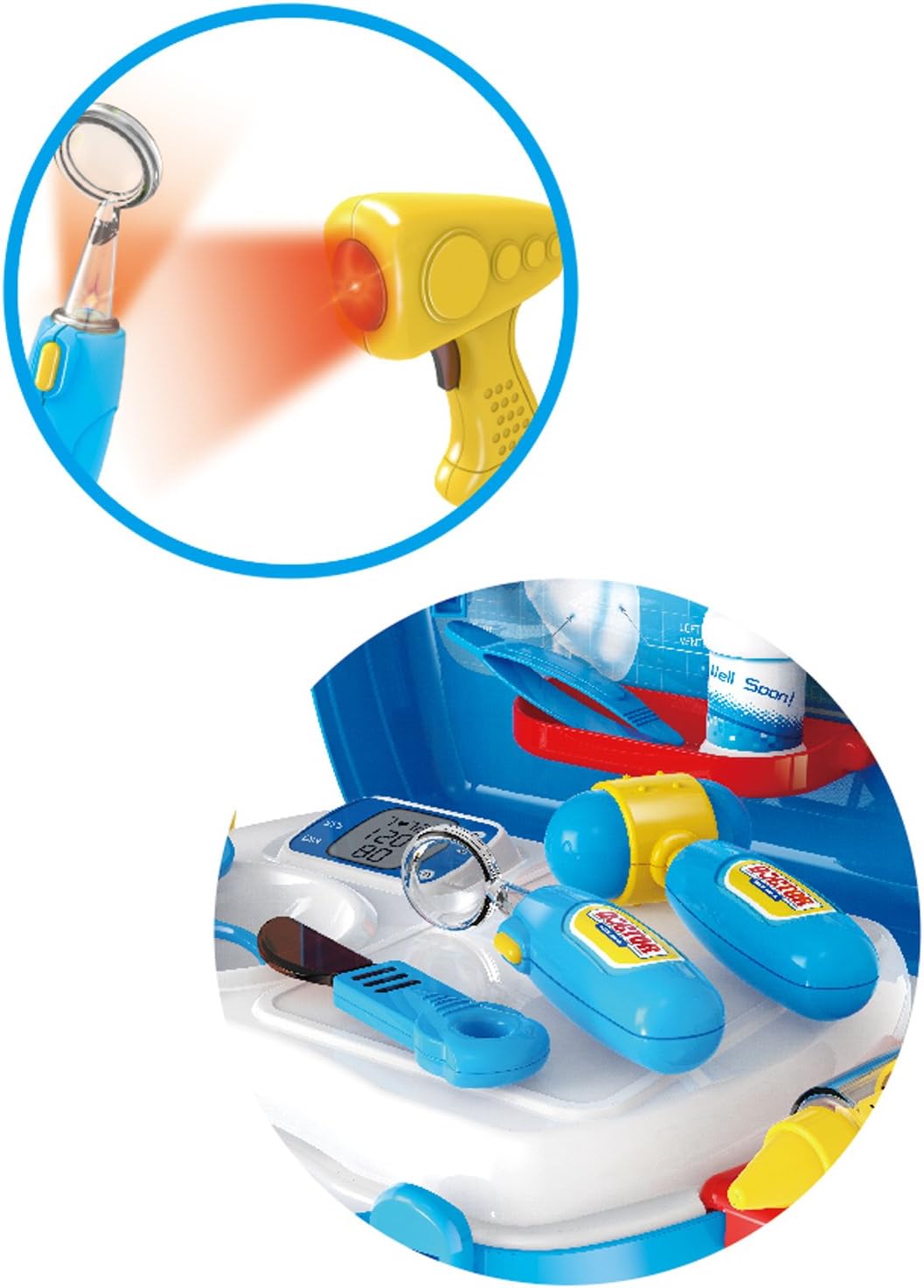 24 Pcs Doctor Play Toy Set for Toddlers | Pretend Imaginary Pretend Play Toy for Boys & Girls | Portable & Easy to Store Unique Play Set