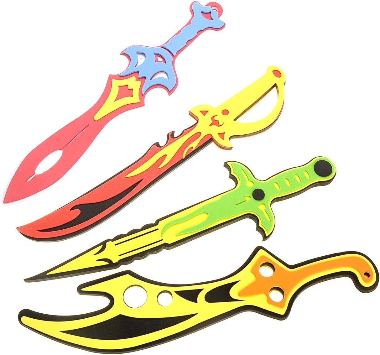 8 Pack Foam Swords Play Set