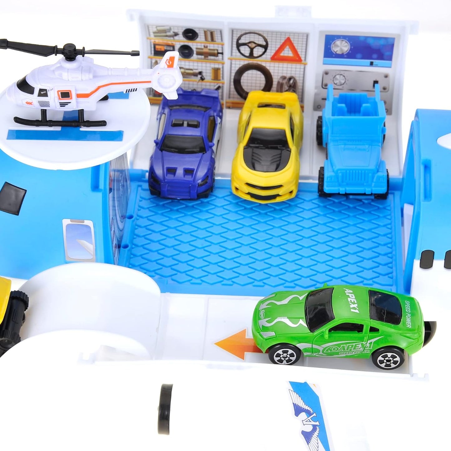 Toy Planes for Toddlers, Transport Cargo Airplane Toy Play Set with Cars, Air Plane Toys for Toddlers, Aeroplane Toys for Kids 3-5, Large Toy Cargo Plane for Boys