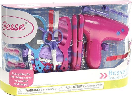 PowerTRC Hair Stylist Boutique Beauty Salon Fashion Pretend Play Set | Beauty Makeup Toys | Fashion Toys | Kids