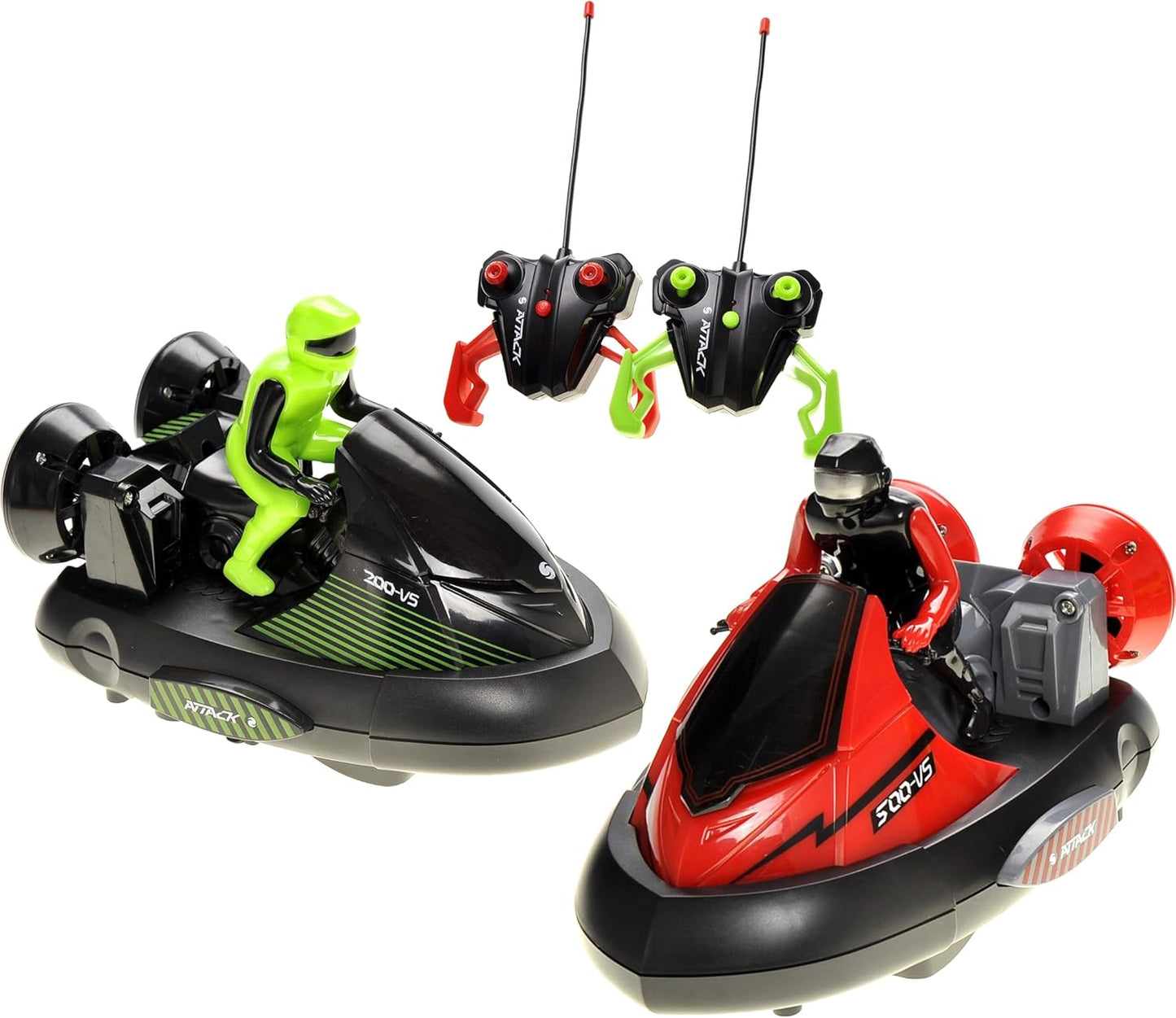 Remote Control Bumper Cars for Kids, RC Stunt Battle Race Cars for Boys, 2 Sets Players with Ejecting Drivers, Crash Sound Effects, Christmas Birthday Gift