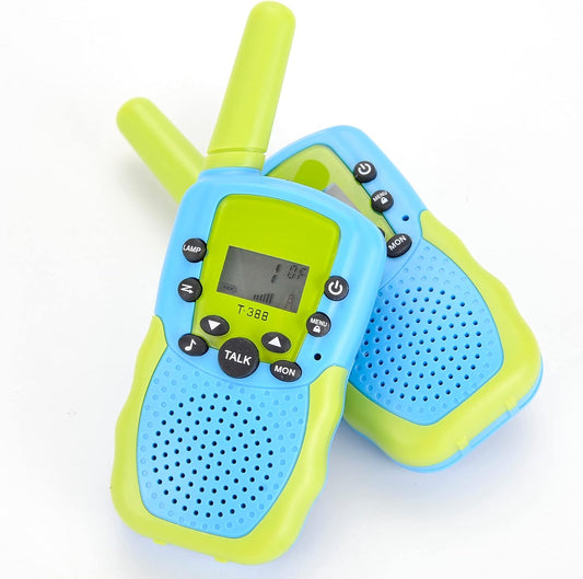 Toddler Walkie Talkies Kids, 22 Channels 2 Way Radio Toy with Backlit LCD Flashlight, 3 Miles Range for Outdoor Activities, Hiking, Camping, Communication