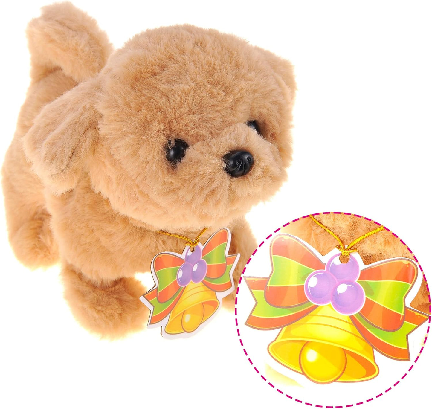 PowerTRC Interactive Golden Retriever Toy Puppy | Walking and Barking Pet for Kids | Realistic Design with Soft Fur | Fun Gift for Boys and Girls