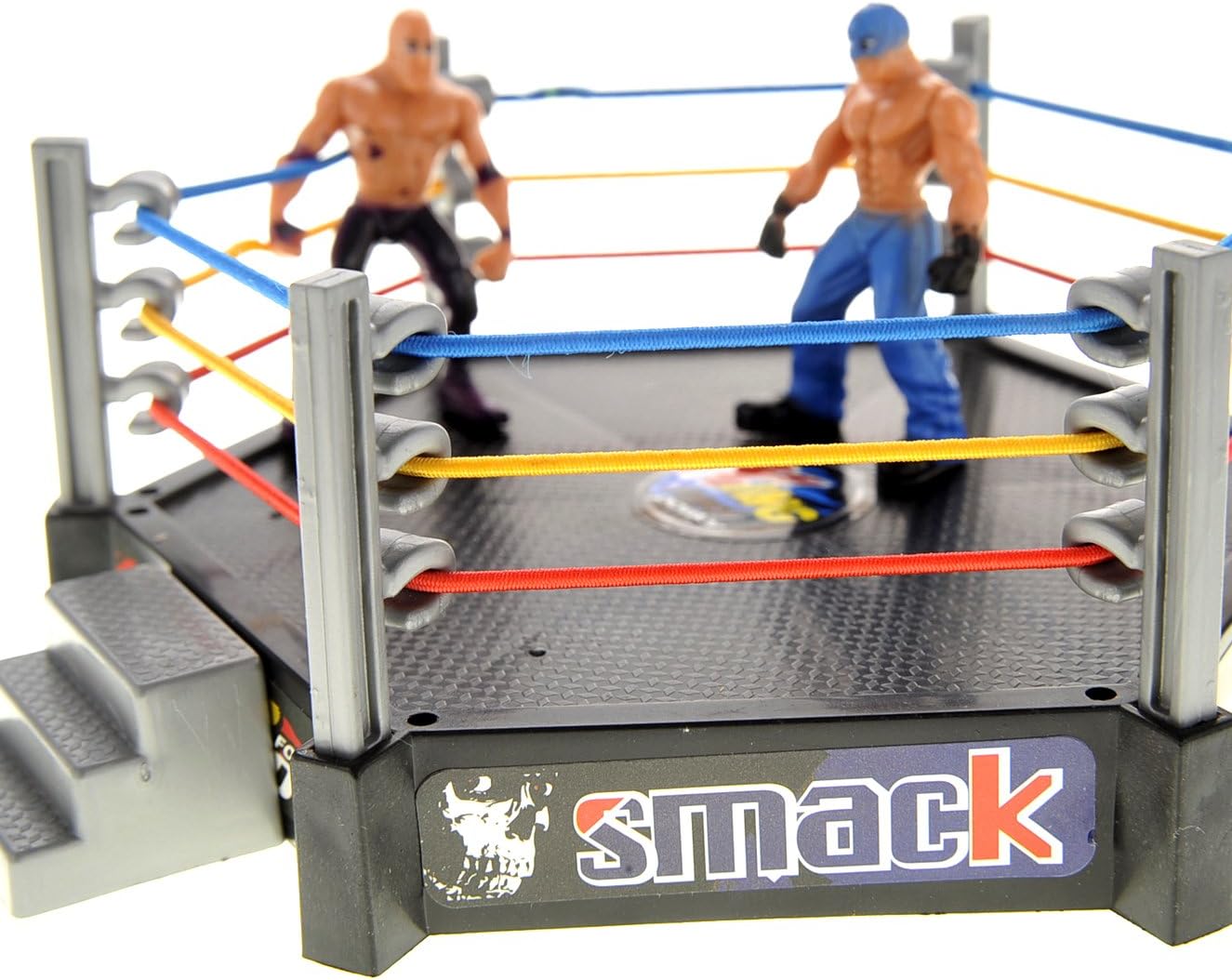 32 Pcs Wrestling Toys for Kids, Wrestler Play Set with 2 Wrestle Rings Style, 12 Super Wrestlers, Many Realistic Accessories, Toy Figures Cake Topper Birthday Party Decoration Play Set Gift