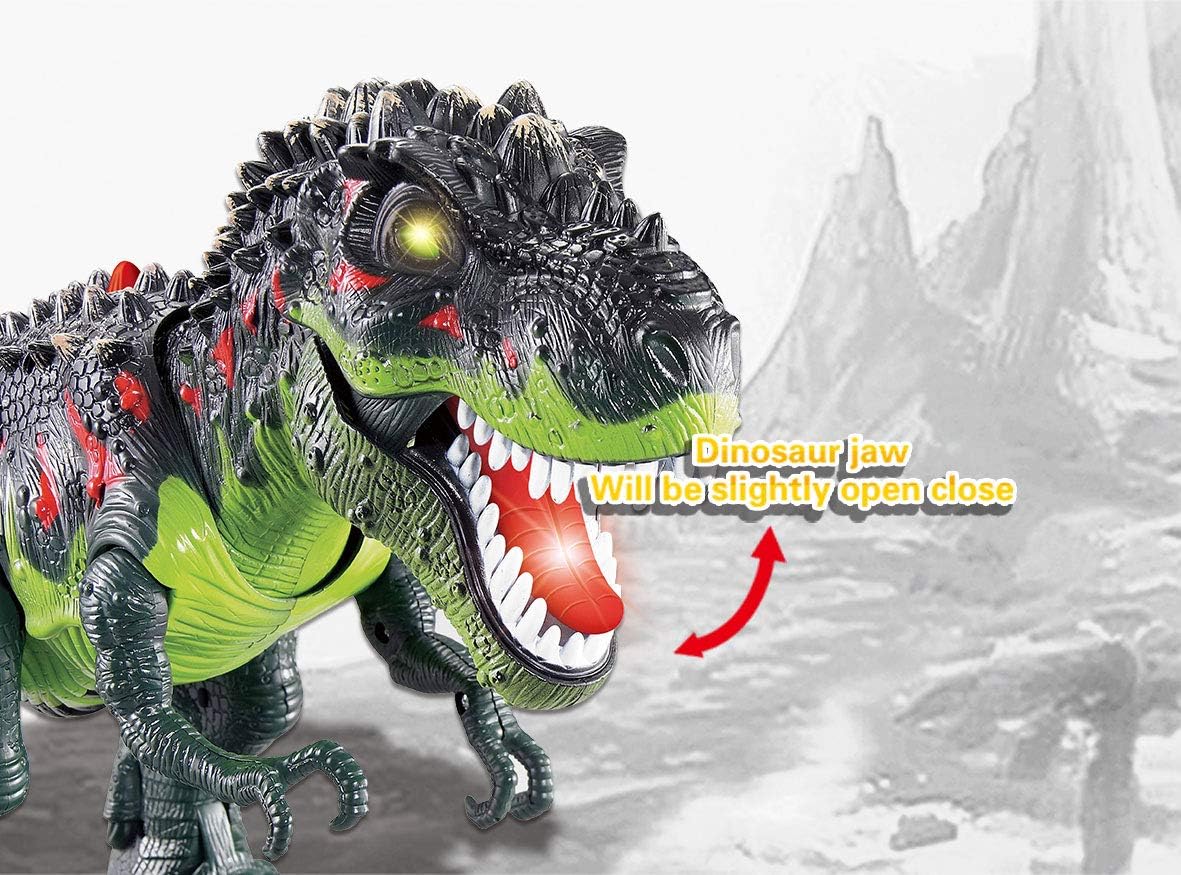 Walking T-Rex Dinosaur Toy for Kids,LED Lights and Realistic Dinosaur Sounds