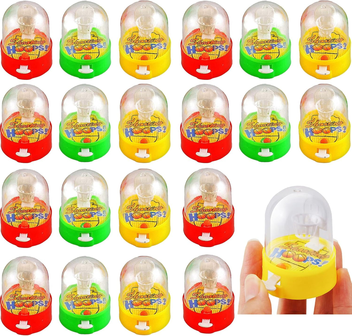 12 Pcs Mini Basketball Shooting Games Toys, Finger Handheld Basketball Desktop Fidget Game, Bag Fillers, Bulk Toys, Party Favors Decorations Birthday Carnival Prizes for Kids, Adults