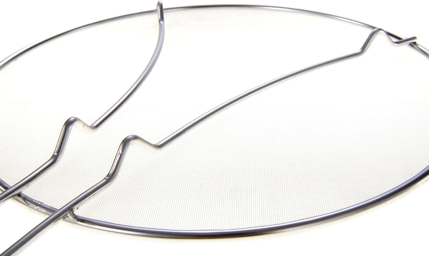 13" Splatter Screen, Heavy Duty Stainless Steel Fine Mesh, Prevent Hot Oil Splash