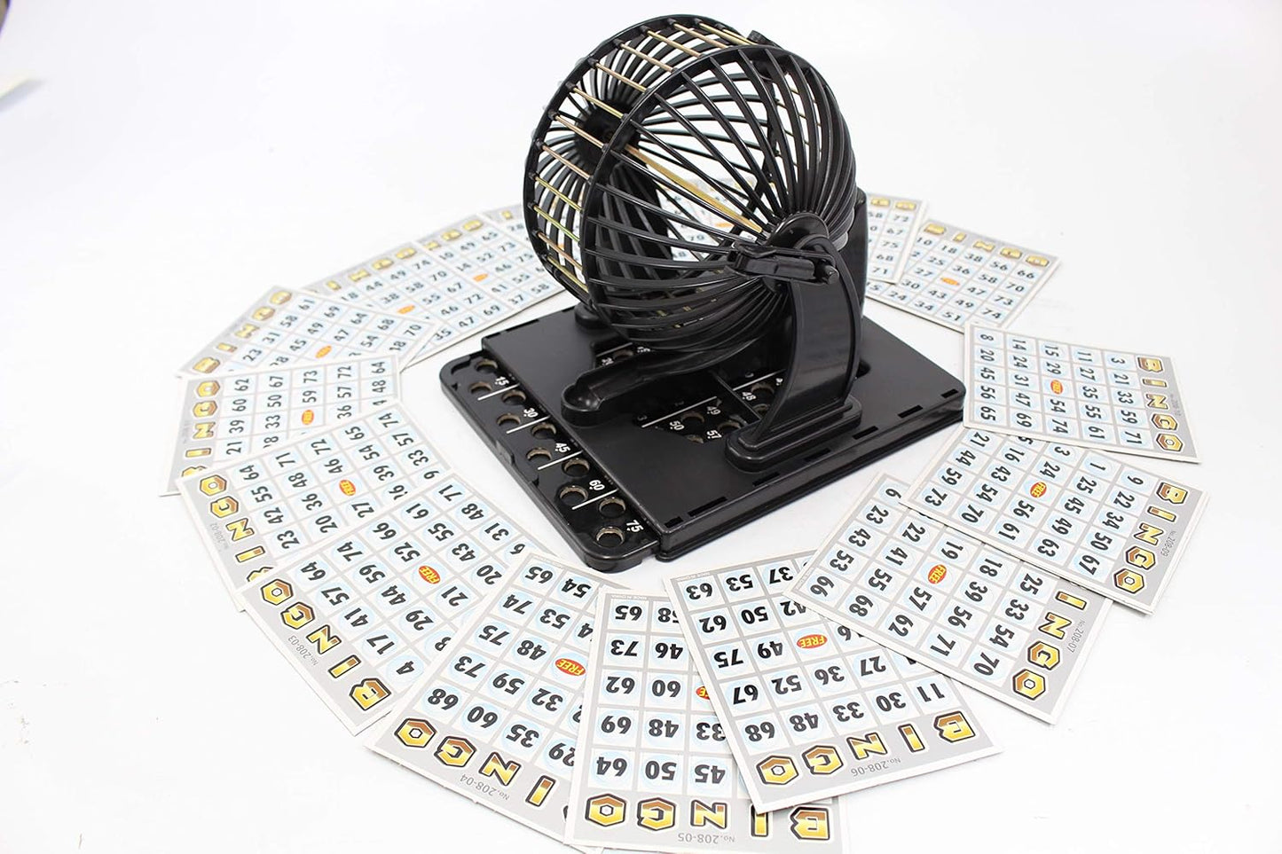 Bingo Machine Cage Game Set | with Bingo Balls | Classic Cage | Bingo Tray (Classic Version)
