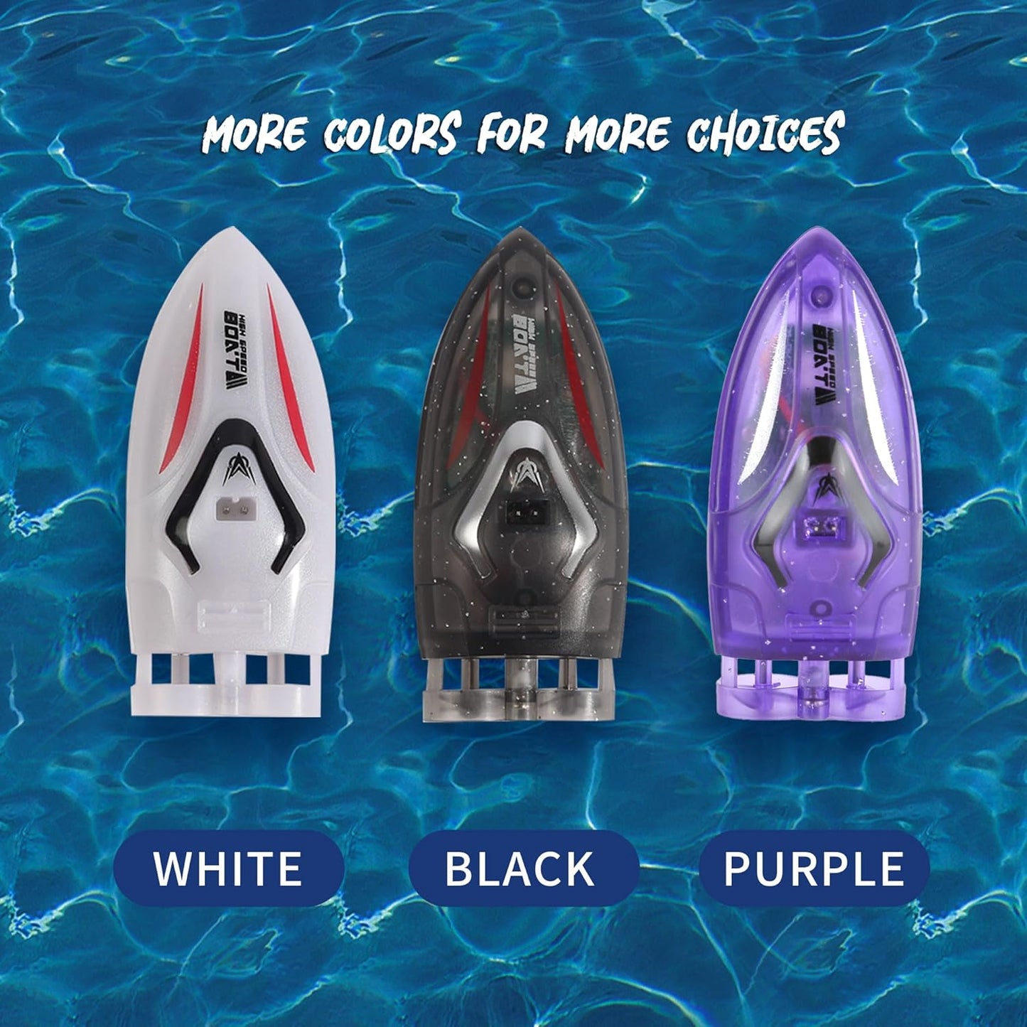 Mini Remote Control Boat RC Boat 360 Rotating 2.4 G Build in Rechargeable Battery Lake Swimming Pools Bathtubs Stunt Remote Control Boats