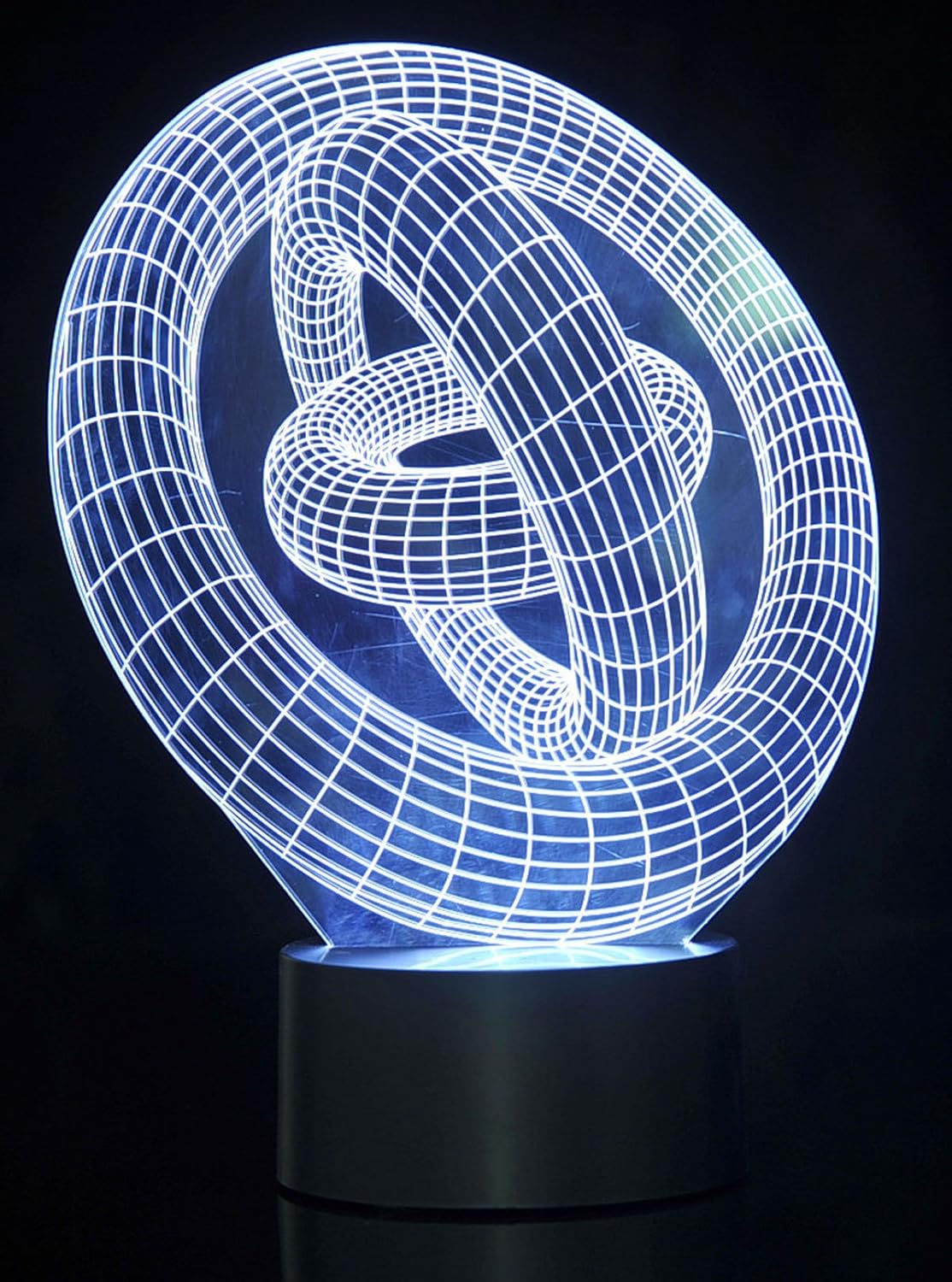 3D LED Night Light Optical Illusion Rings, Desk Table Lamp Color Change Multi Effects Functions | 7 Colors USB Powered Birthday & Party Gift