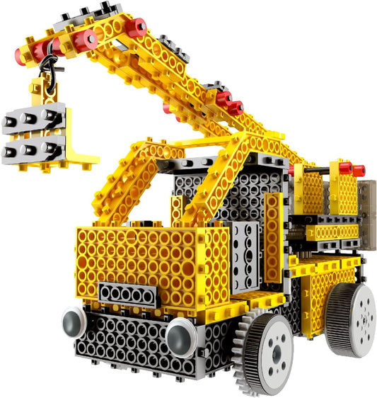 PowerTRC Remote Control Motorized Vehicle Robotic Building Kit Blocks Construction Robot Toys with 4 Different Vehicle Models for Kids