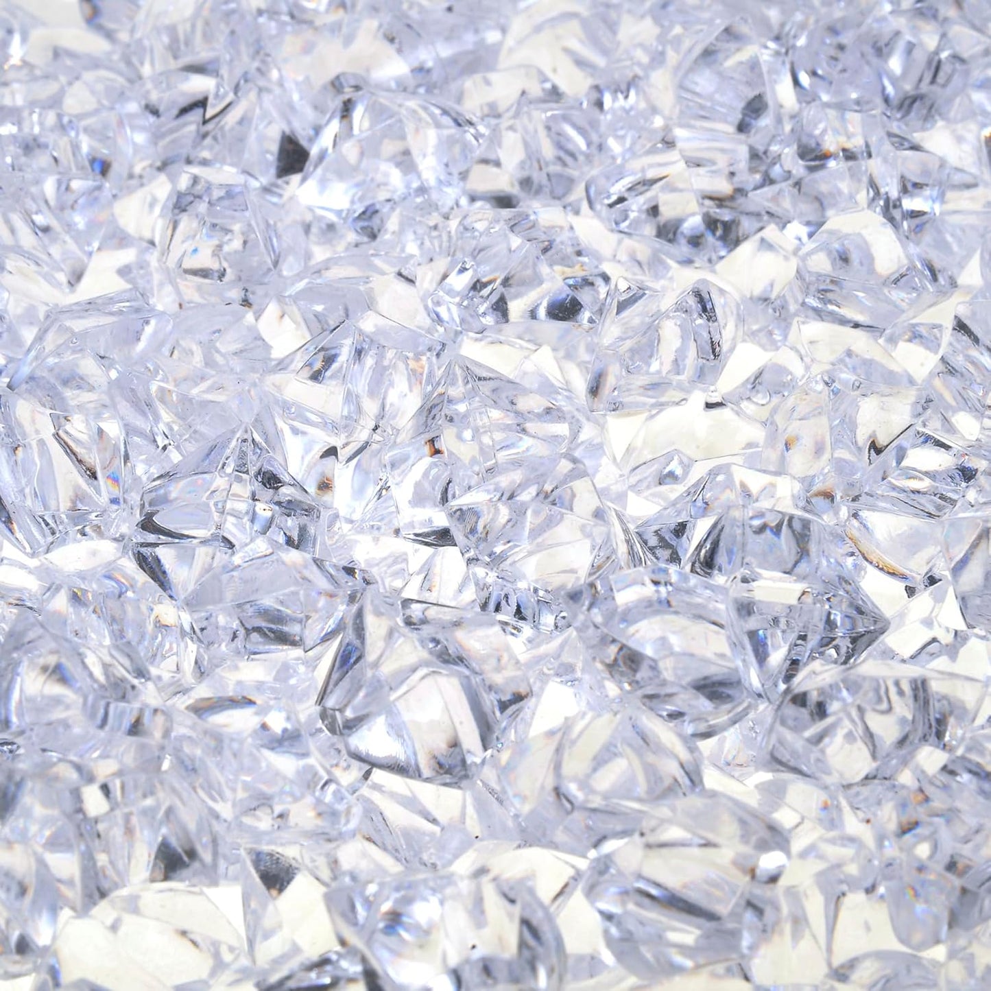 1 inches Fake Ice Cubes Stones, 530 Pcs 3 lb Vase Fillers for Centerpieces Table Decorations for Party Winter Decorative Rocks Home Decor Wedding Food Display