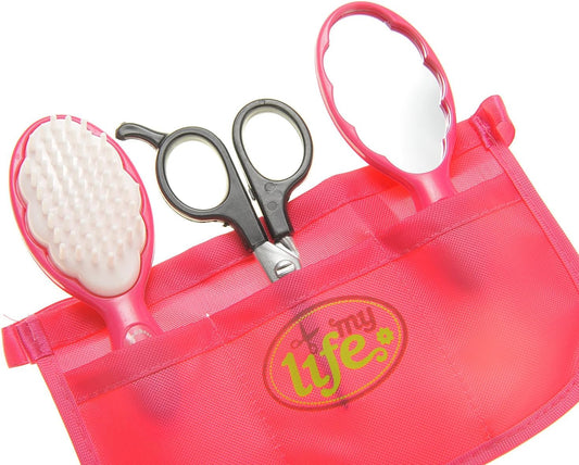 Girls Beauty Salon Set, Pretend Hair Salon Set for Girls, Girl Hairdresser Kit, Pretend Hair Styling Tools, Toddler Hair Dryer Play Set Pink