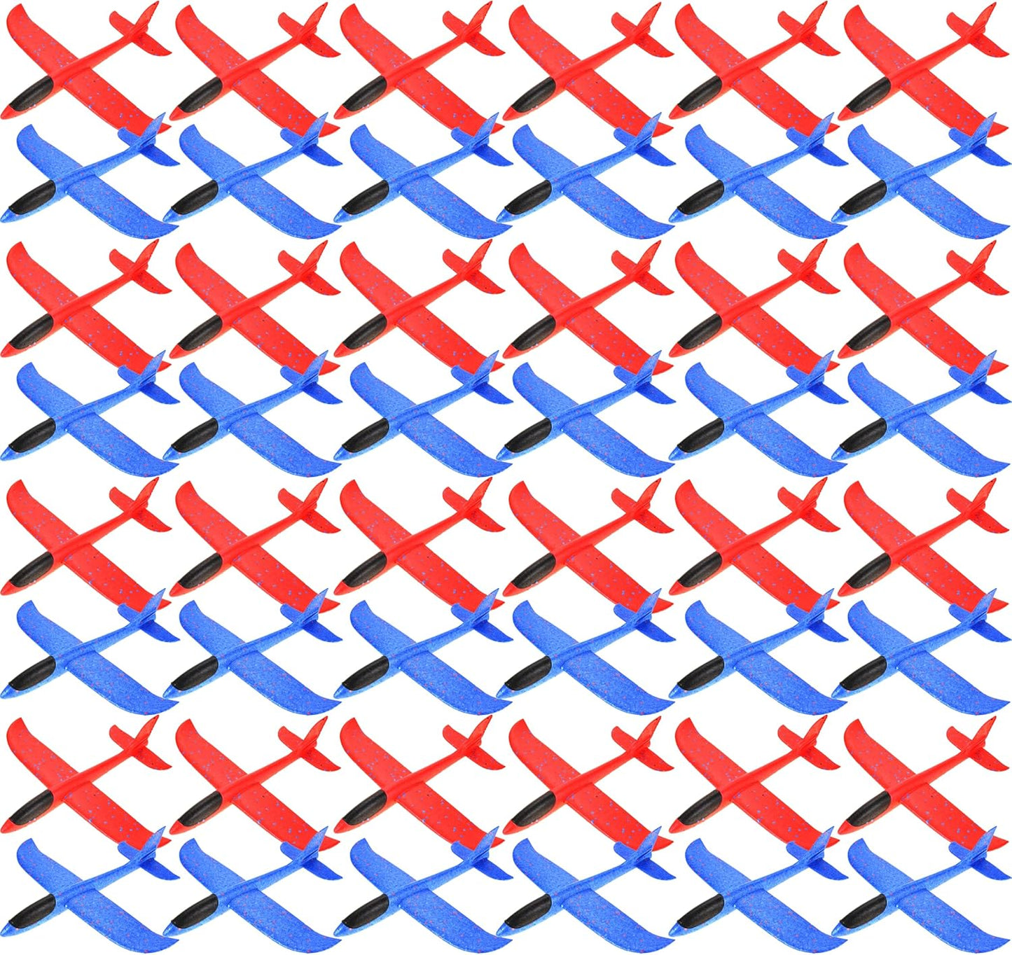 17.5" Toy Throwing Foam Airplane | 2 Pack of Foam Gliding Airplane | Outdoor Sports Toys and Party Favors