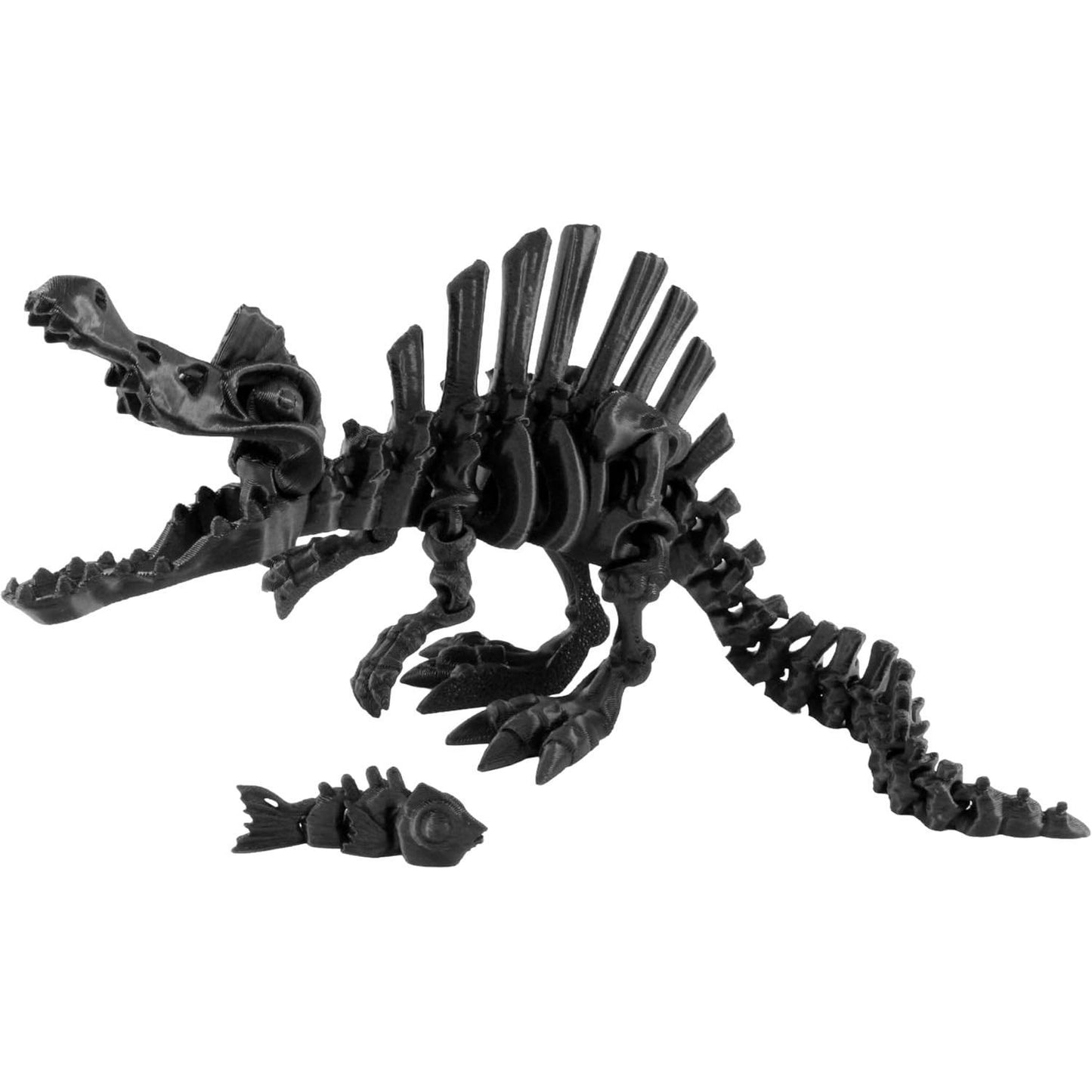 PowerTRC 3D Printed Skeleton Ankylosaurus – Prehistoric Collectible Articulating Dinosaur 3D Figurine Desk Decoration for Teens and Adults, Made in USA