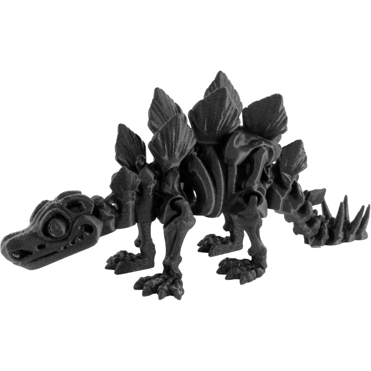PowerTRC 3D Printed Skeleton Ankylosaurus – Prehistoric Collectible Articulating Dinosaur 3D Figurine Desk Decoration for Teens and Adults, Made in USA