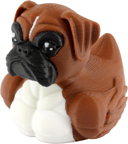 PowerTRC Boxer Duck Figurine – Duck for Ducking, Fun Car Dashboard Accessory, Unique Dog Figure Gifts – 3D Printed in USA