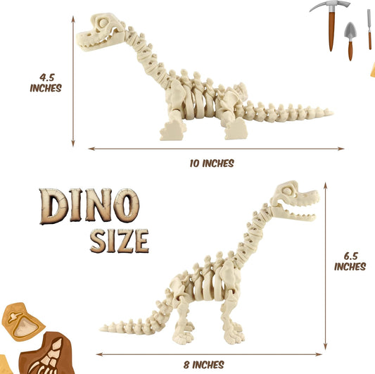 PowerTRC 3D Printed - Prehistoric Collectible Dinosaur 3D Figurine Desk Decoration for Teens and Adults, Made in USA