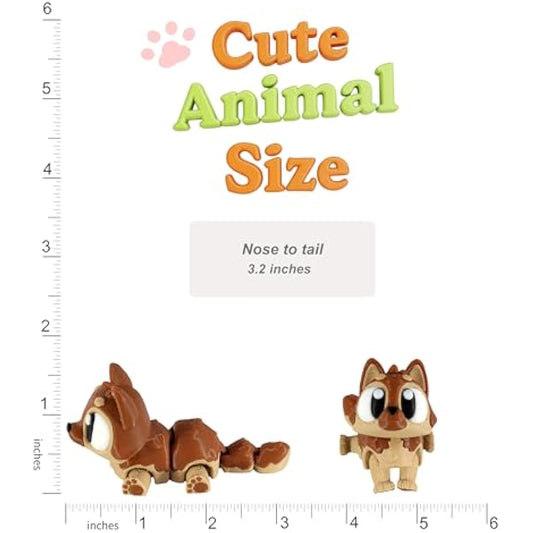 PowerTRC 3D Printed Articulated German Shepherd Fidget Toy 3 Pack – Flexible Cute Animal Desk Decor, Adult Stress Relief Collectible – 3D Printed in USA