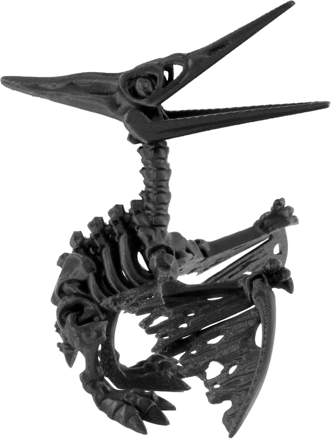 PowerTRC 3D Printed Skeleton Ankylosaurus – Prehistoric Collectible Articulating Dinosaur 3D Figurine Desk Decoration for Teens and Adults, Made in USA