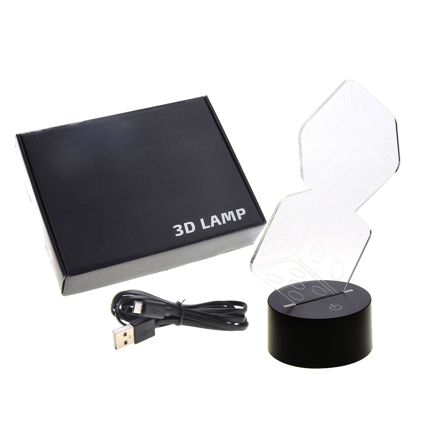 3D Dice Lighting Laser Cut Precision LED Lights