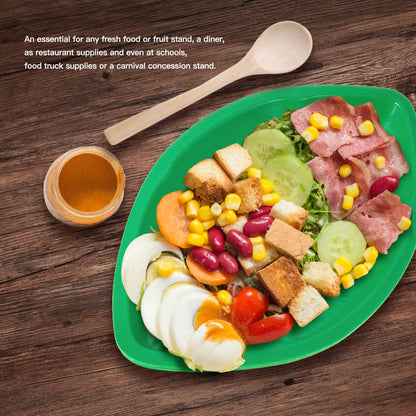 Palm Leaf Hawaii Style Food Reusable Snack Tray 12/Pk