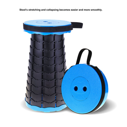 Retractable, Lightweight, Compact Folding Stool (Blue)
