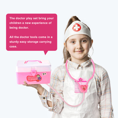 Doctor Nurse Medical Kit Playset (Pink)