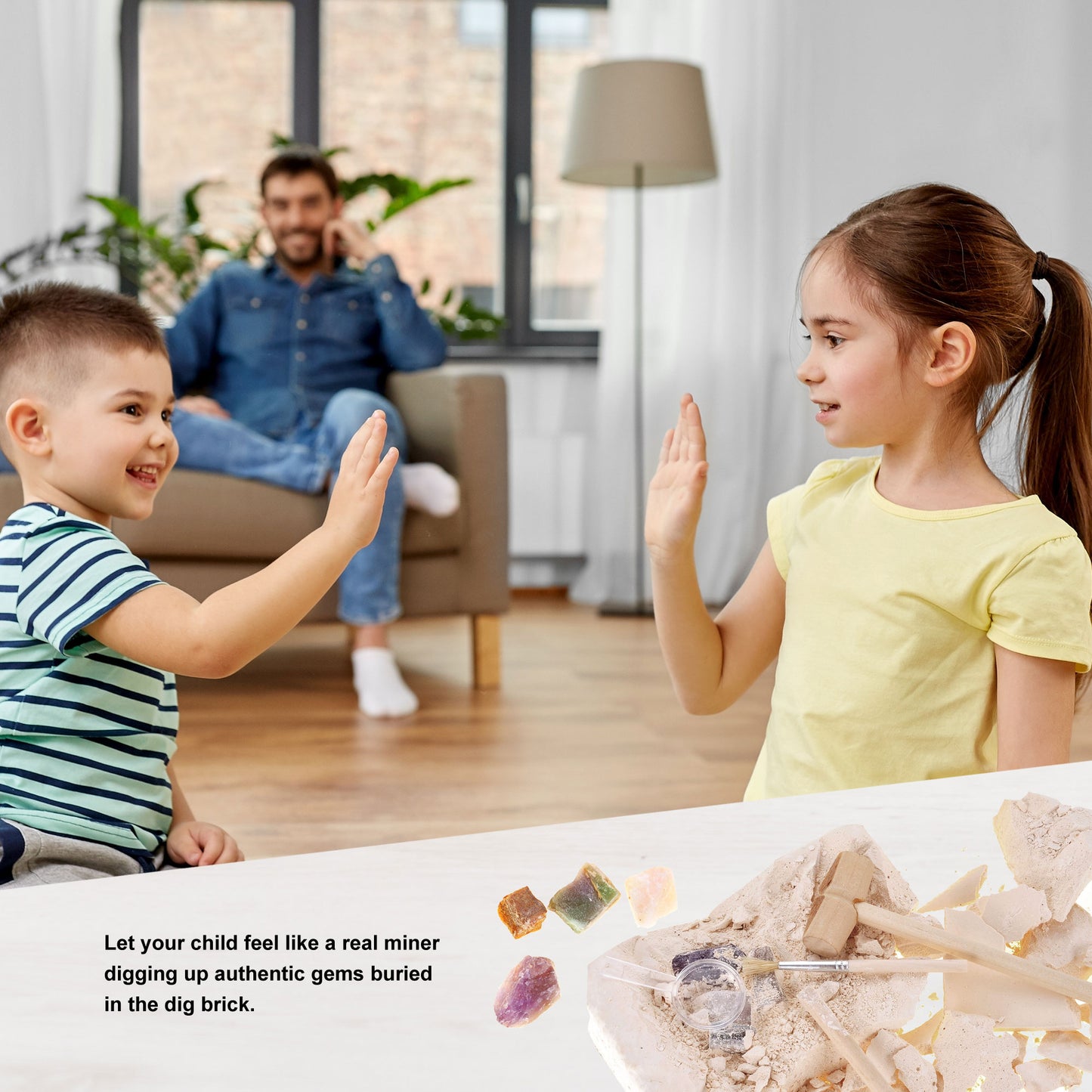 Gem Digging Kit, Rocks, Minerals Escavation Toys