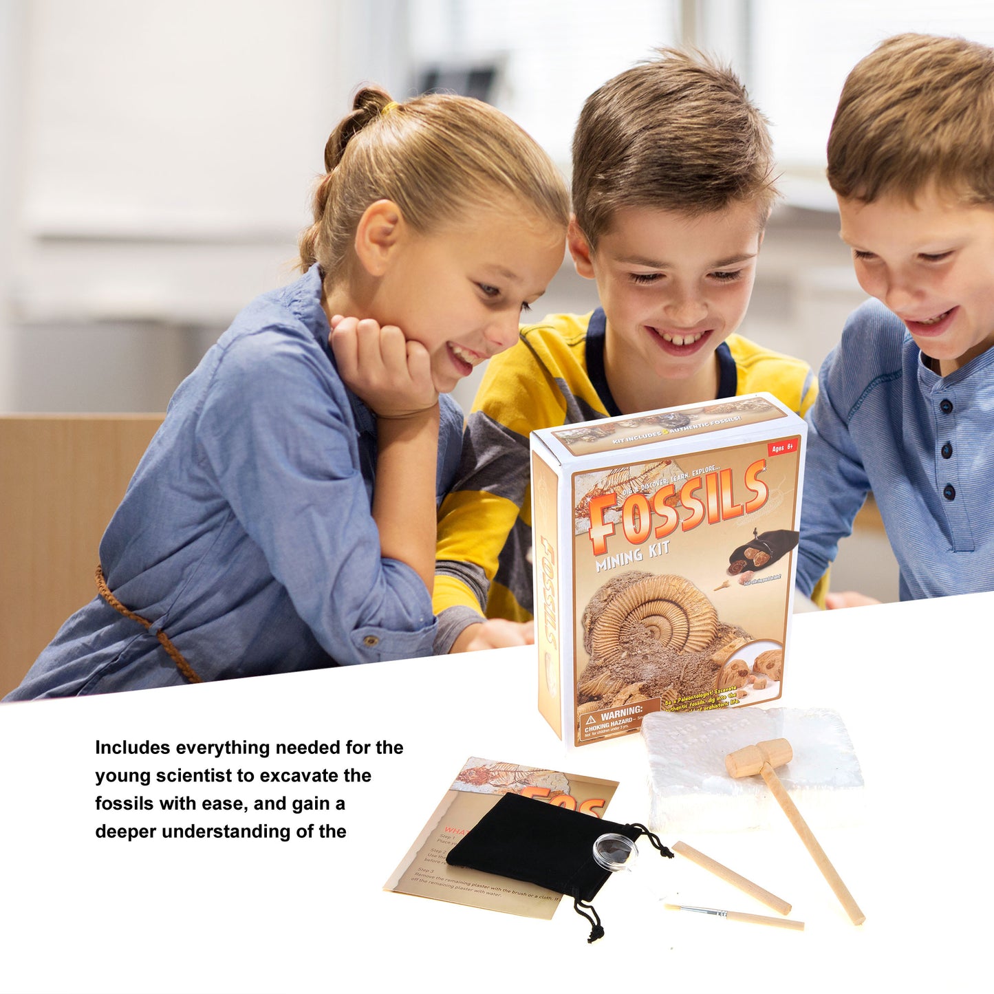 Fossile DIG Kit, Dinosaur Digging Kids Activities