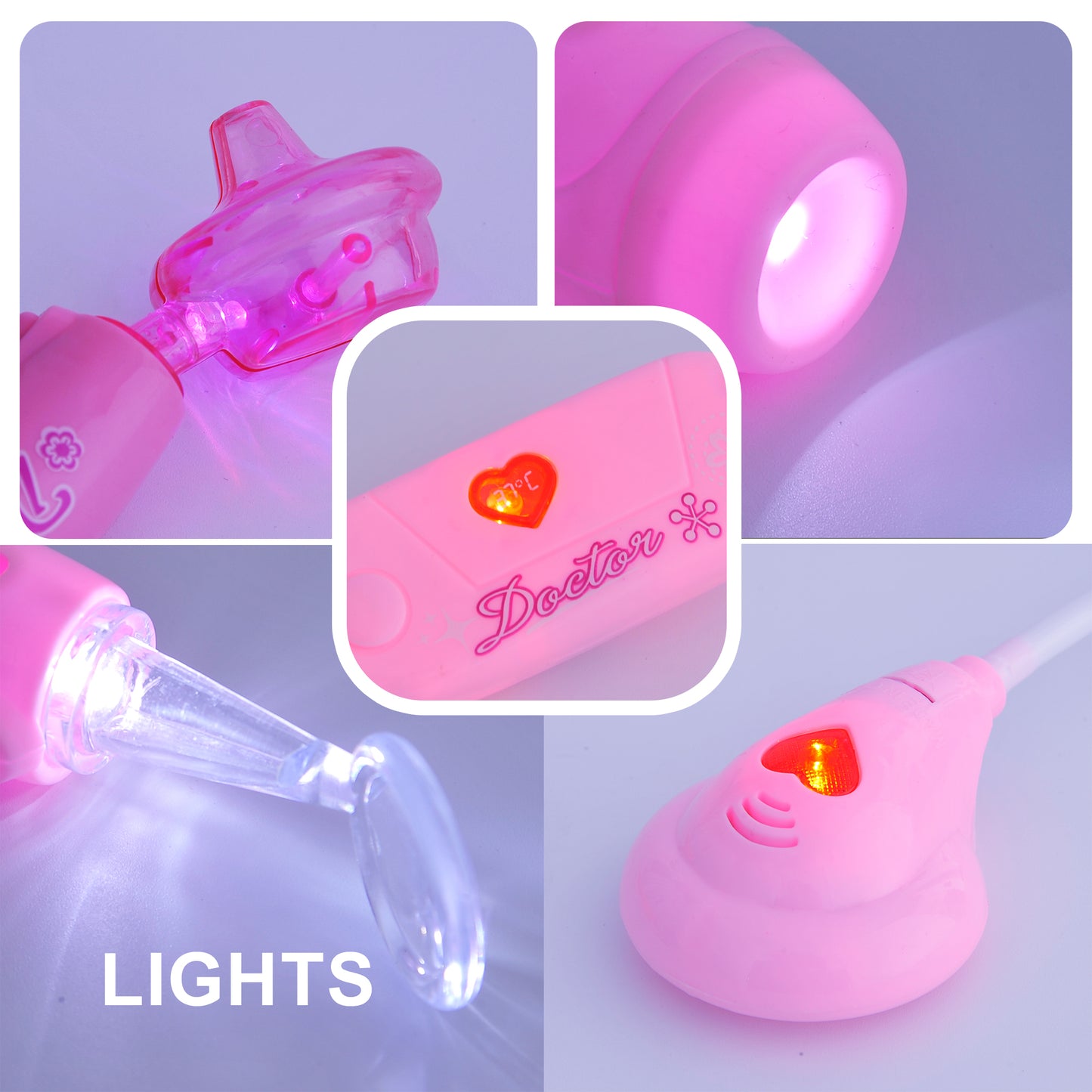 Doctor Nurse Medical Kit Playset (Pink)