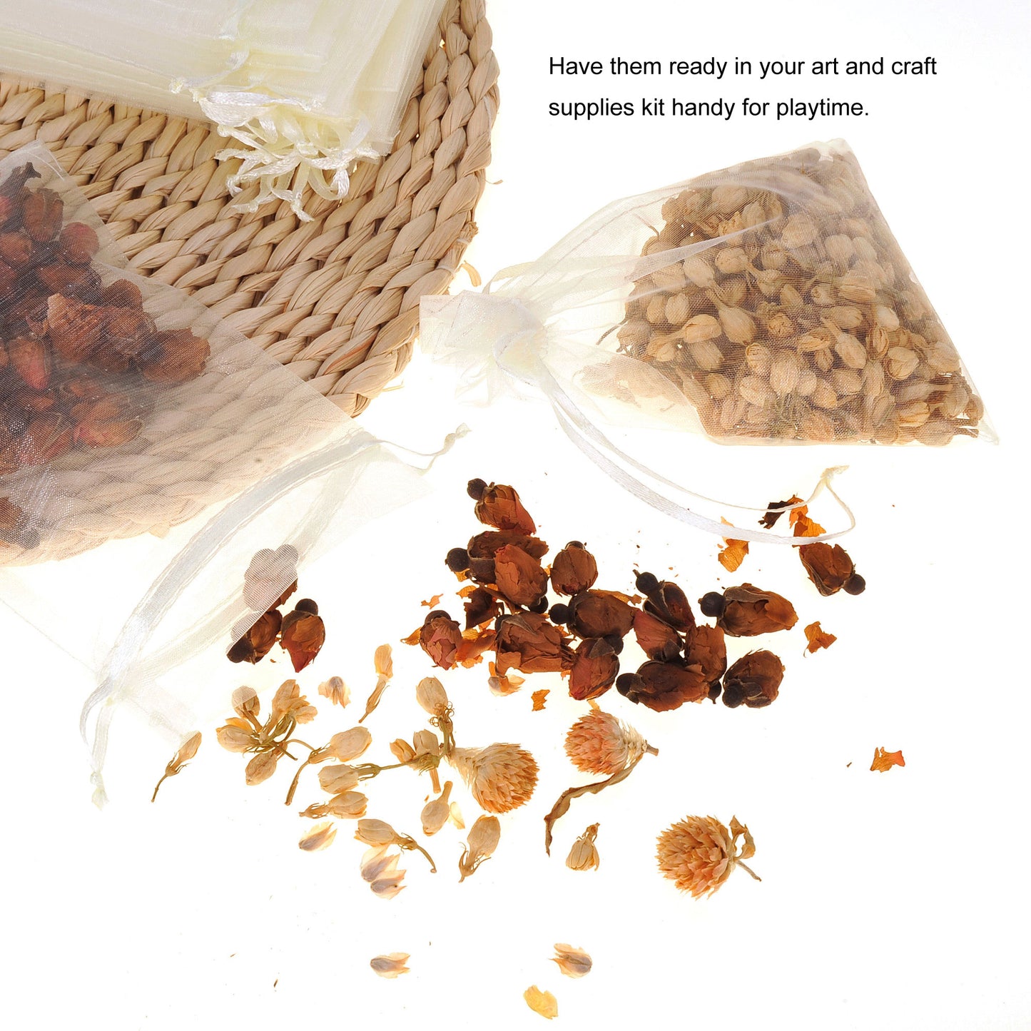 100 Pack 4x6 Inch Mini Sheer Drawstring Transparent Bag