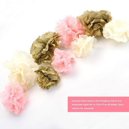 Birthday Party Paper Decorations (Pink Color)