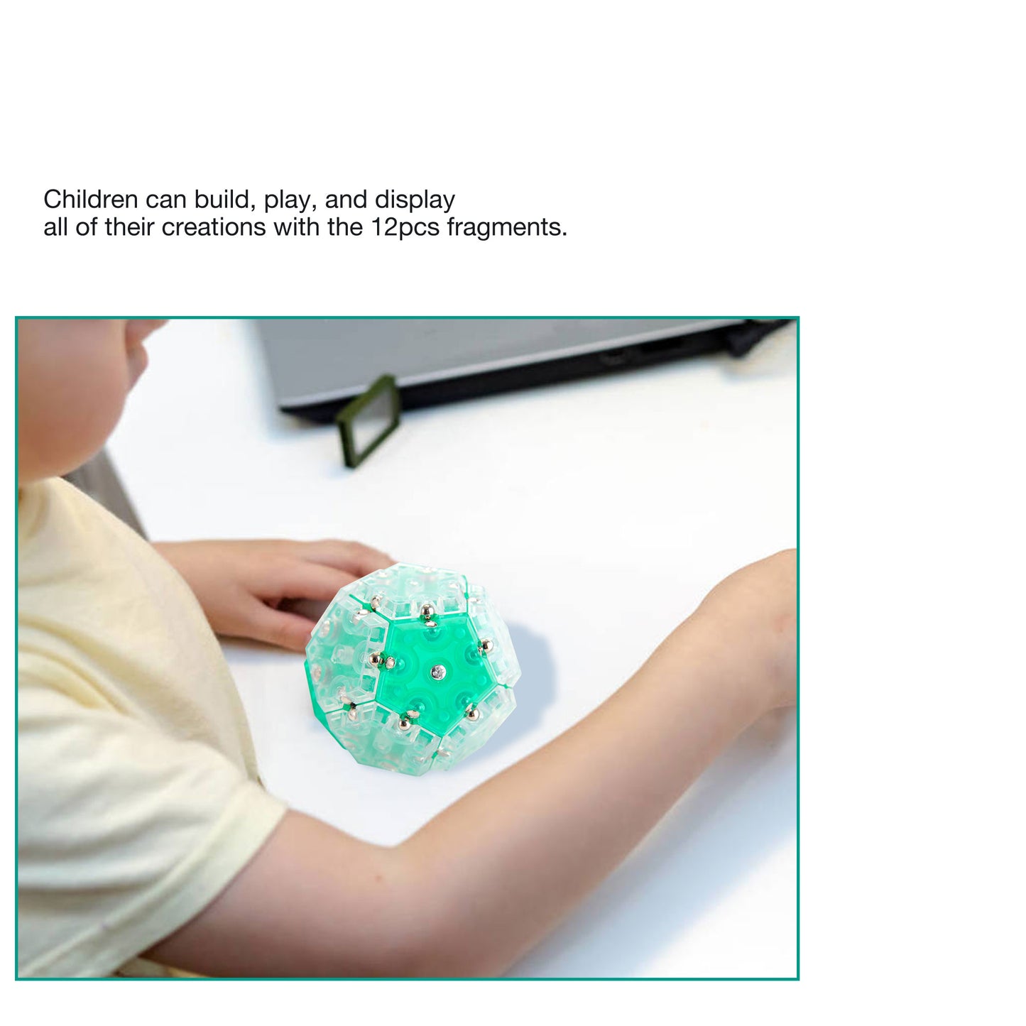 Magnetic Fidget Sphere - Pentagons 12 Pieces Set