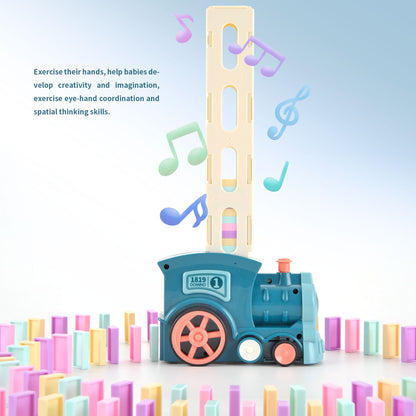 Automatic Stacking Domino Train Toy