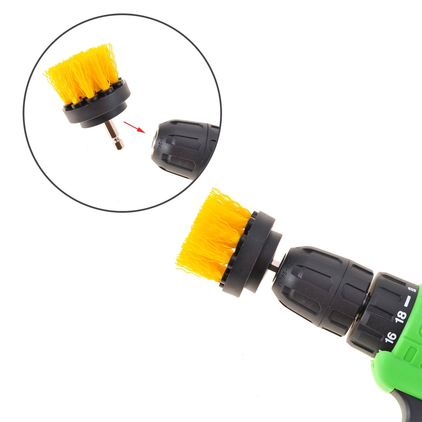 Drill Brush Attachment Set (Brush Cleaning Kit Only)