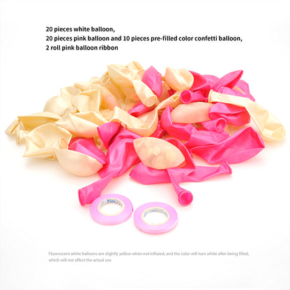 Party Pink And White Confetti Balloon