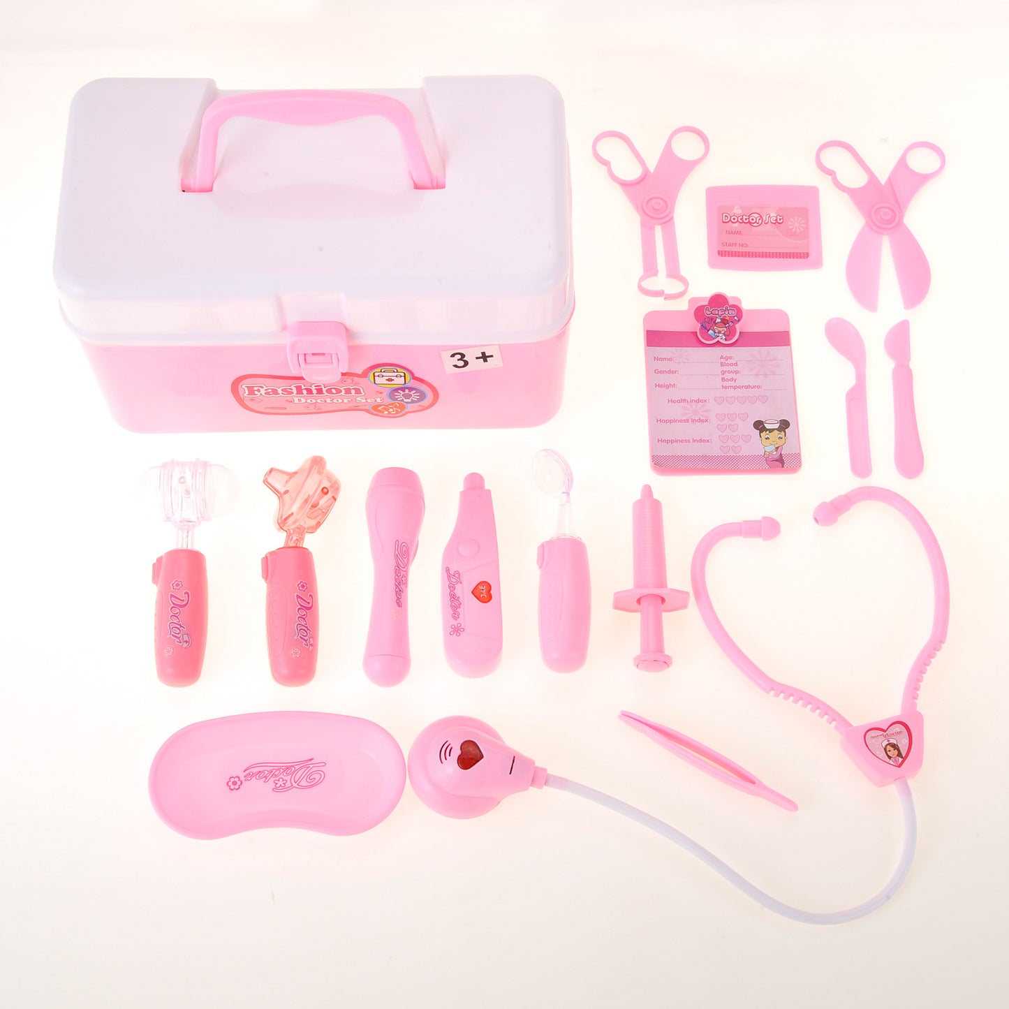 Doctor Nurse Medical Kit Playset (Pink)