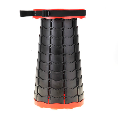 Retractable, Lightweight, Compact Folding Stool (Red)