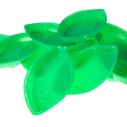 Palm Leaf Hawaii Style Food Reusable Snack Tray 12/Pk