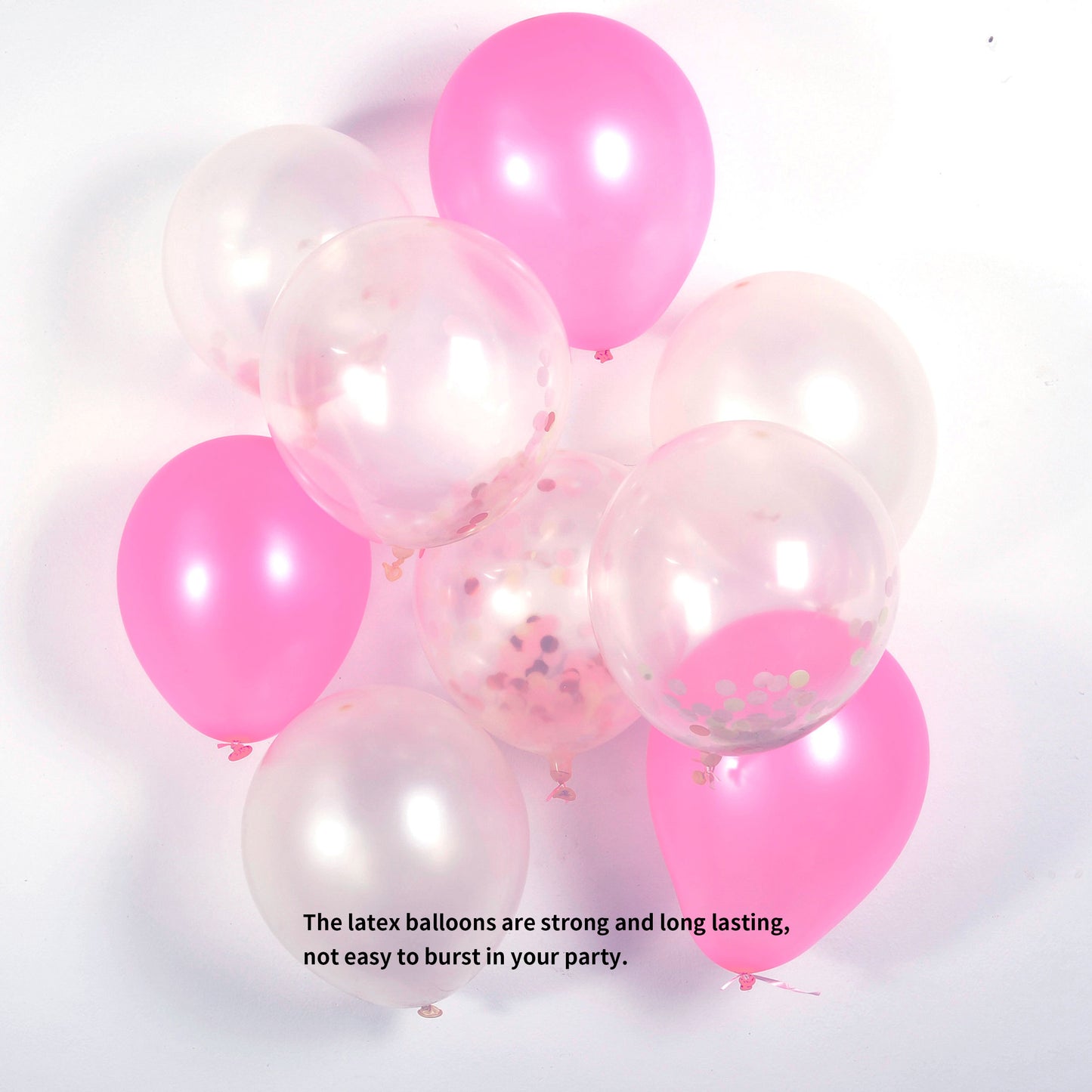Party Pink And White Confetti Balloon