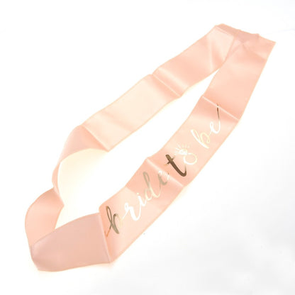 Pink And Gold Bachelorette Party Bride Sash