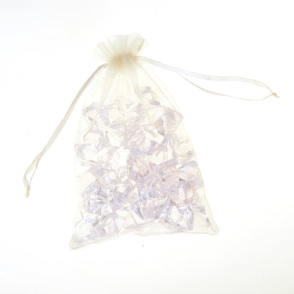 100 Pack 4x6 Inch Mini Sheer Drawstring Transparent Bag